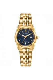 Женские часы Corso с позолоченным браслетом из нержавеющей стали - Ew2293-56L Citizen, синий
