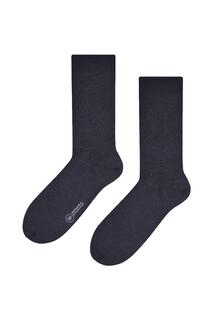 100% бамбуковые носки Премиум-качество, однотонные классические носки для экипажа Steven, серый