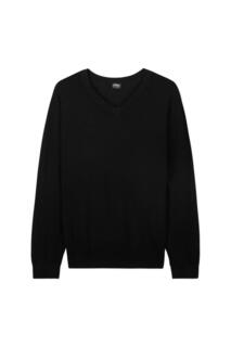 Пуловер с V-образным вырезом CityComfort, черный