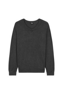 Пуловер с V-образным вырезом CityComfort, серый