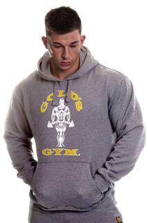 Пуловер с принтом Muscle Joe, худи Gold&apos;s Gym, серый