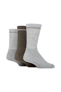 3 пары модных спортивных носков из 100% переработанного хлопка SOCKSHOP TORE, серый