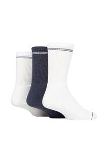 3 пары модных спортивных носков из 100% переработанного хлопка SOCKSHOP TORE, белый