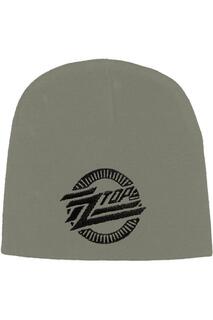 Шапка с круглым логотипом ZZ Top, серый