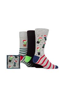 3 пары носков в подарочной упаковке Winter Wonderland Christmas Cube SOCKSHOP Wild Feet, зеленый