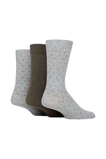 3 пары носков из 100% переработанного хлопка в горошек SOCKSHOP TORE, серый