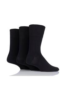 3 пары носков для диабетиков Footnurse с мягким захватом SOCKSHOP Iomi, черный