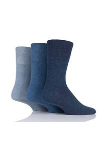 3 пары носков для диабетиков Footnurse с мягким захватом SOCKSHOP Iomi, синий