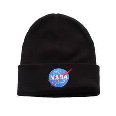Шапка с фрикадельками NASA, черный