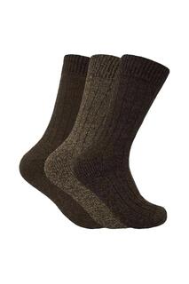 3 пары походных носков на мягкой подошве для ботинок Sock Snob, черный