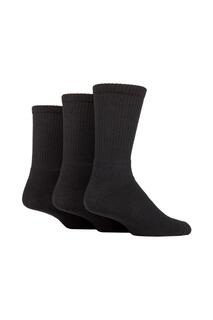 3 пары спортивных носков из 100% переработанного простого хлопка SOCKSHOP TORE, черный