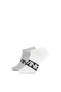 Комплект из 2 носков Dirk Liner CALVIN KLEIN, белый