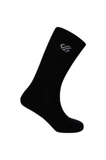 Комплект из 2 носков из хлопковой смеси Essentials до щиколотки Dare 2b, черный