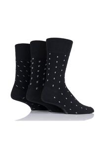 3 пары шерстяных носков с рисунком SOCKSHOP Gentle Grip, черный