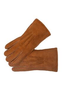 3-точечные перчатки из овчины Nordvek, коричневый
