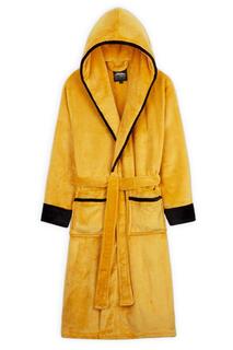 Пышный халат с капюшоном CityComfort, желтый