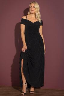 Платье макси с блестками Bardot Klass., черный Класс