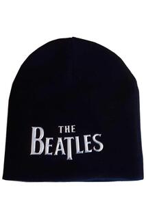 Шапка-бини с Т-образным логотипом The Beatles, черный