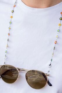 62 см разноцветный солнечный цветок маргаритка солнцезащитные очки для чтения держатель ремешок-цепочка The Colourful Aura, серебро