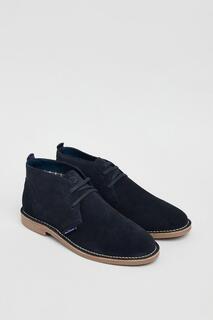 Замшевые ботинки дезерты Hemmings Debenhams, темно-синий