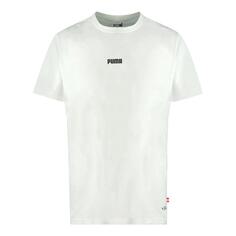 91074 Белая футболка с логотипом Puma, белый