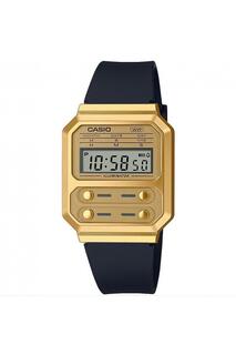 A100Wefg-9Aef Классические цифровые часы из пластика/пластика - A100Wefg-9Aef Casio, золото