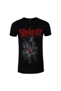 Разрушенная футболка Slipknot, черный
