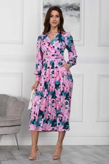 Платье макси с длинными рукавами Allyn Jolie Moi, розовый