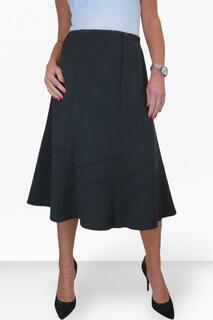Расклешенная юбка с эластичной талией Paulo Due, черный