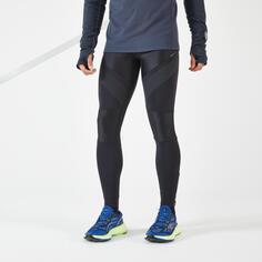 Компрессионные беговые тайтсы Decathlon Kiprun, черный