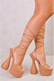 Расклешенные туфли на высоком каблуке &apos;Nora&apos; Where&apos;s That From, коричневый