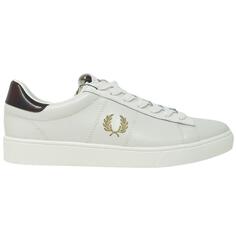 B721 Белые кожаные кроссовки с бирками Fred Perry, белый