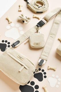 Комплект шнуровой сумки для выгула собак телесного цвета Cocopup, обнаженная