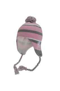 Зимняя шапка львино-розового цвета, термоперуанская шапка с кисточками Scotland, розовый