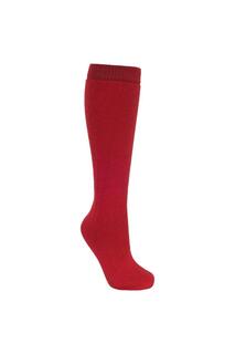 Роскошные трубчатые носки из смесовой шерсти для лыжных трубок Trespass, красный