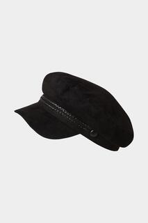 Вельветовая шляпа в стиле ретро с остроконечной пуговицей Joe Browns, черный