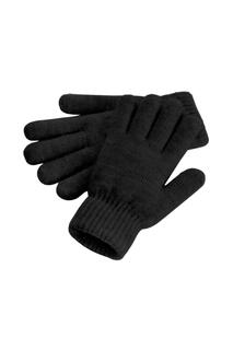 Уютные зимние перчатки в рубчик с манжетами Beechfield, черный Beechfield®