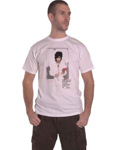 Красивая футболка с фотографией Prince, белый