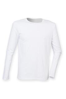 Skinnifit Эластичная футболка с длинными рукавами Feel Good Skinni Fit, белый