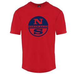 Красная футболка с логотипом Circle NS North Sails, красный
