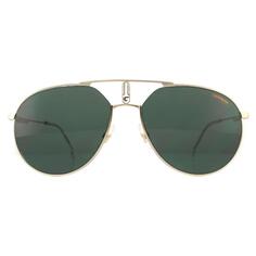 Золотисто-зеленые солнцезащитные очки-авиаторы Carrera, золото