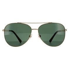 Золотисто-зеленые солнцезащитные очки-авиаторы Valentino, золото