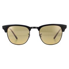 Круглые серые солнцезащитные очки Havana Brown Grey с зеркалом с градиентом Ray-Ban, серый
