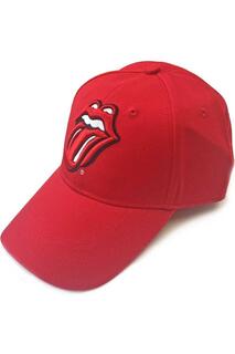 Классическая бейсболка с логотипом The Rolling Stones, красный