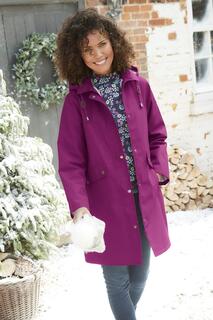 Всепогодное водонепроницаемое пальто на флисовой подкладке Cotton Traders, фиолетовый
