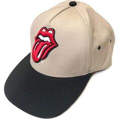 Классическая бейсболка Snapback с язычком Rolling Stones, коричневый