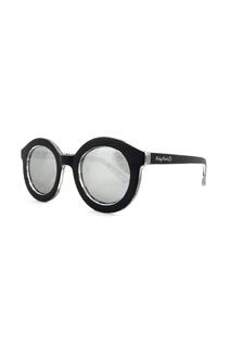 Круглые солнцезащитные очки Ruby Rocks в стиле ретро, черный