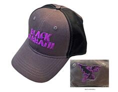 Классическая бейсболка с логотипом и волнистым ремешком на спине Black Sabbath, серый