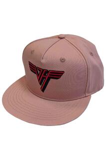 Классическая бейсболка Snapback с красной полосой и логотипом Van Halen, розовый