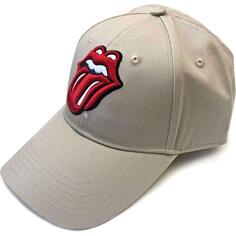 Классическая бейсболка с логотипом и язычком на спине Rolling Stones, коричневый